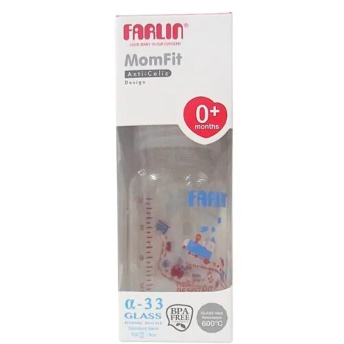 FARLIN Biberon en Verre Borocilic 120ml