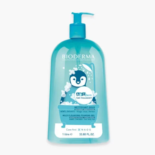 BIODERMA Abcderm Gel Moussant Nettoyant Doux 1l
