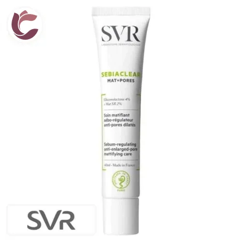 SVR Sebiaclear Mat+Pores Soin Matifiant Sebo-Regulateur Anti-Pores Dilates 40ml