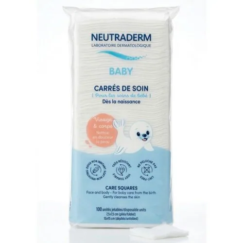 Neutraderm Carrés de Soin Visage & Corps 100 Piéces