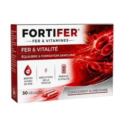 FORTIFER Anti-Fatigue Riche en Fer 30 Gelules