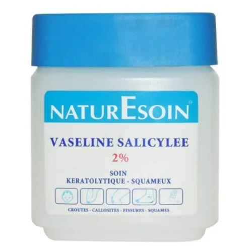 NATURESOIN Vaseline Salicylee 2% Soin Keratolytique Squameux 120ml