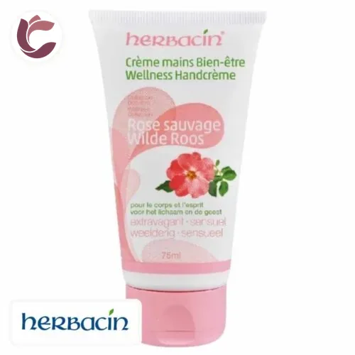 HERBACIN Creme Mains Bien-Etre Rose Sauvage 75ml