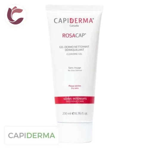 CAPIDERMA Rosacap Gel Dermo-Nettoyant Demaquillant Soins Intensifs 200ml