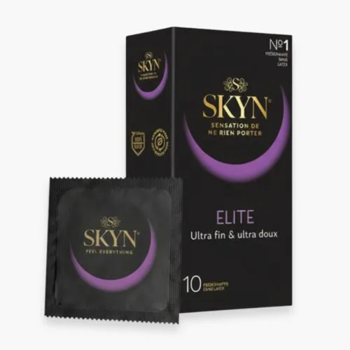 SKYN Preservatif Elite Ultra-Fins et Ultra-Doux 10u