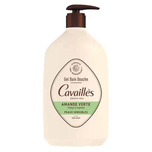 CAVAILLES Gel Bain Douche Amande Verte sans Savon 1l