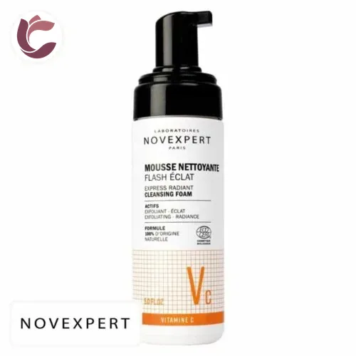 NOVEXPERT (vc) Vitamine C Mousse Nettoyante Flash Eclat 150ml