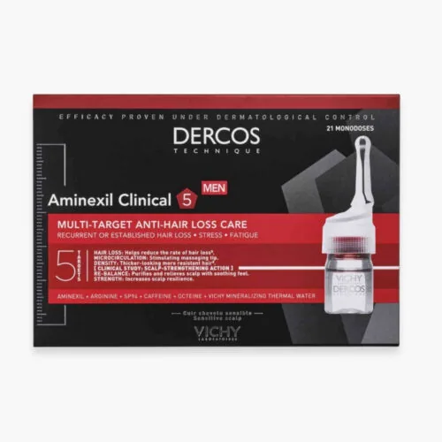 VICHY Dercos Aminexil Clinical 5 Hommes Traitement Anti-Chute Monodoses 21u