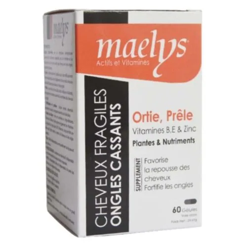 MAELYS Ortie et Prele Vitamines B, E et Zinc 60 gelules