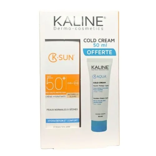 KALINE Ksun Ecran Natur Claire Pns 50ml+K.aqua Cold Cream 50ml Pack